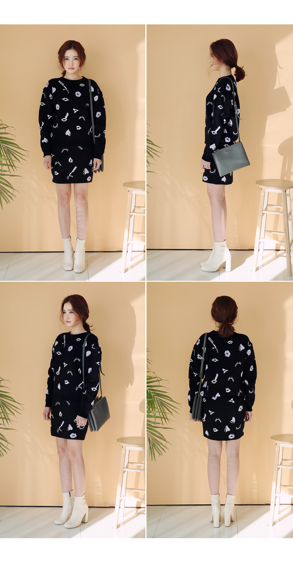 コスメティックパターンニットプルオーバー・全3色 | DHOLIC | 詳細画像7