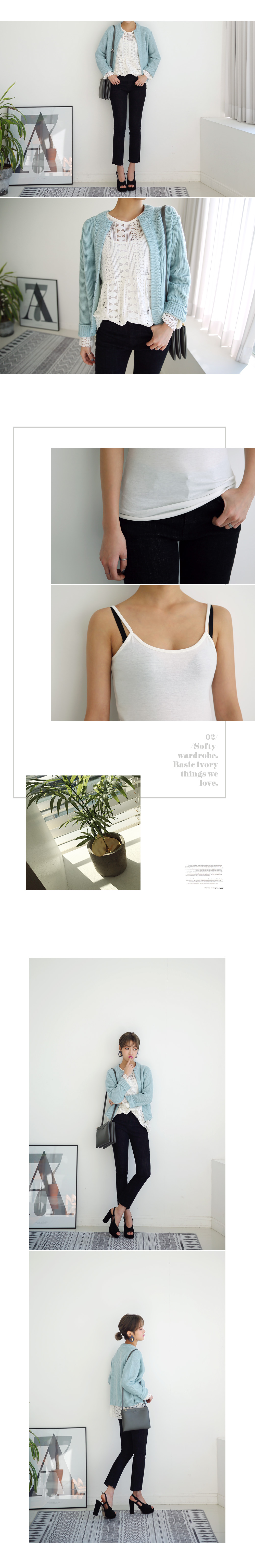 フレイドフレアヘムレースパターンブラウス・全2色 | DHOLIC | 詳細画像3