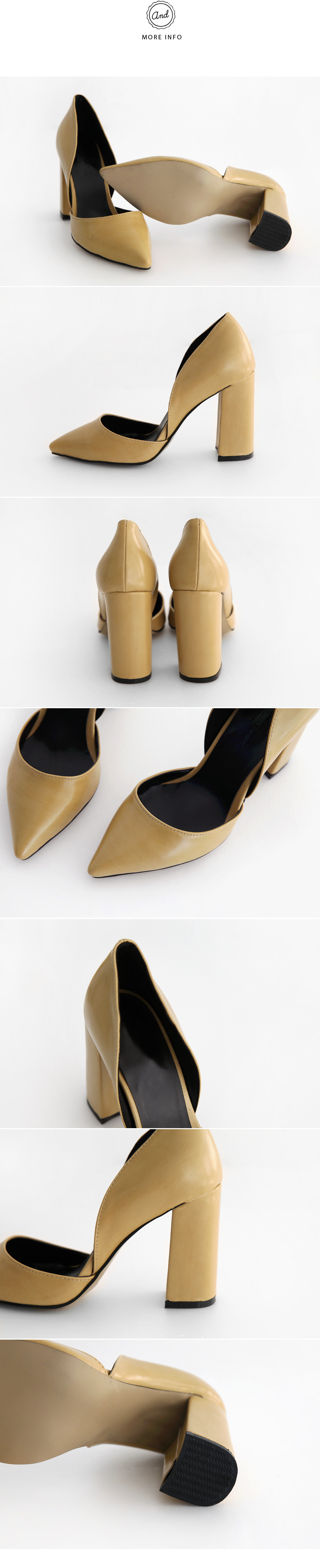 <font color=red><b>**雑誌Seventeen7月号掲載**</b></font>8COLORSポインテッドトゥチャンキーヒール・全8色 | DHOLIC | 詳細画像13