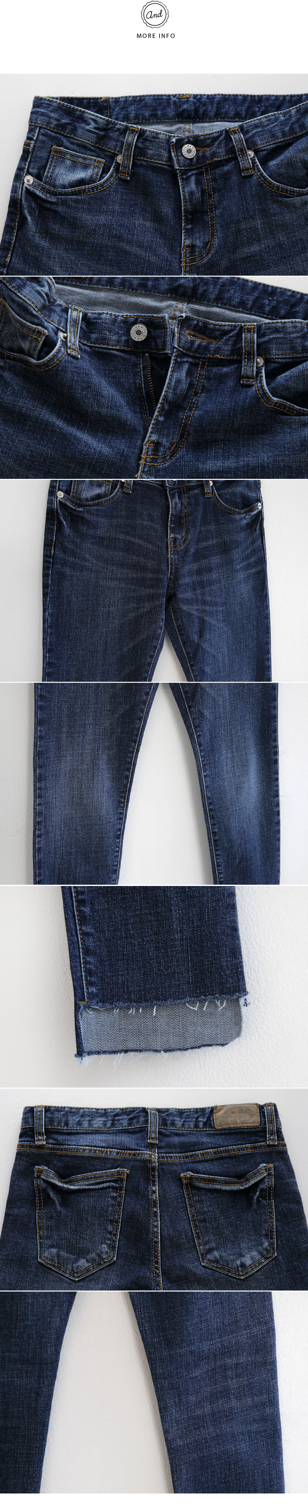 アンバランスフレイドヘムデニムスキニーパンツ・全1色 | DHOLIC | 詳細画像14