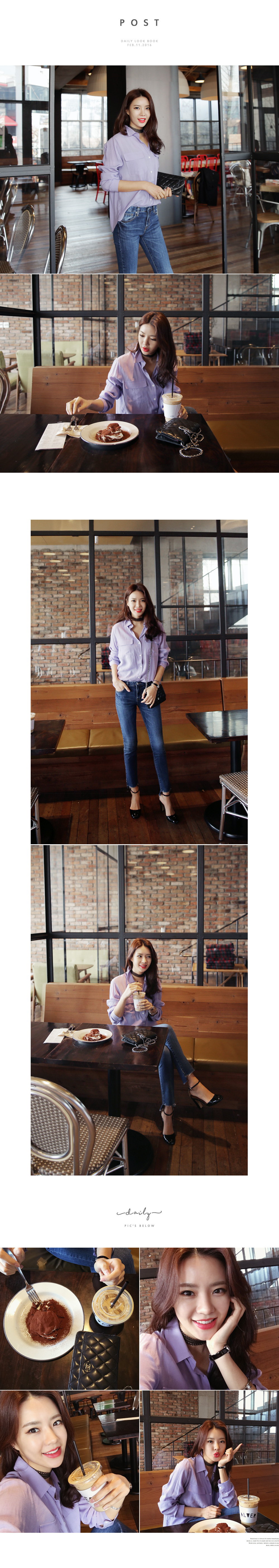 アンバランスフレイドヘムデニムスキニーパンツ・全1色 | DHOLIC | 詳細画像2