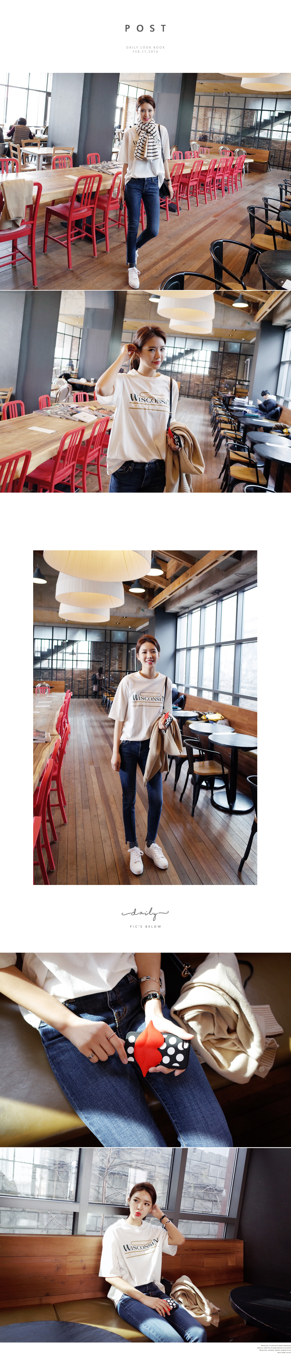 アンバランスフレイドヘムデニムスキニーパンツ・全1色 | DHOLIC | 詳細画像4