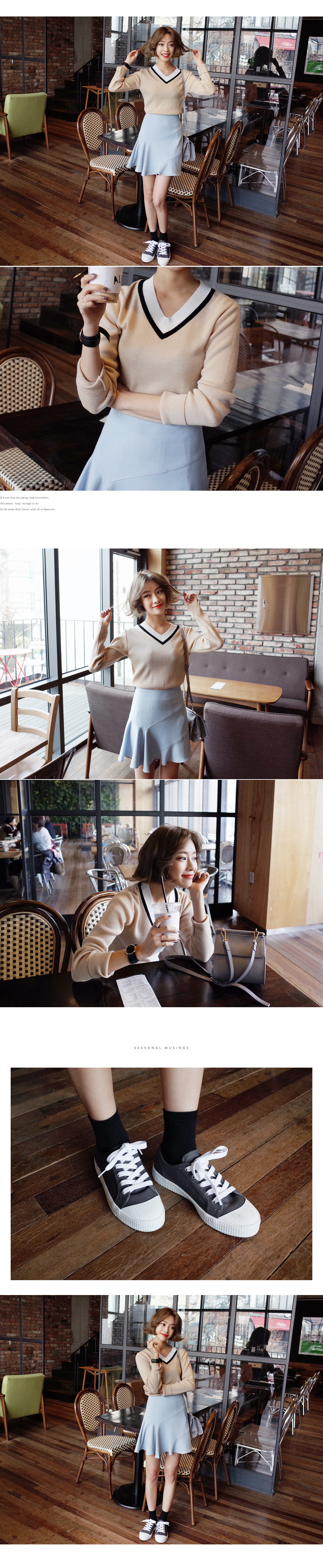 <font color=red><b>**雑誌HugMug12月号/SHe11月号/Ray8月号/他雑誌多数掲載!**</b></font>ユニークアウトソールレースアップスニーカー・全4色 | DHOLIC | 詳細画像9