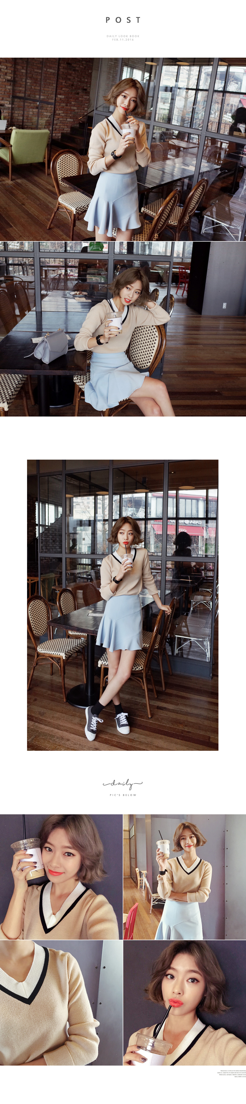 <font color=red><b>**雑誌HugMug12月号/SHe11月号/Ray8月号/他雑誌多数掲載!**</b></font>ユニークアウトソールレースアップスニーカー・全4色 | DHOLIC | 詳細画像10