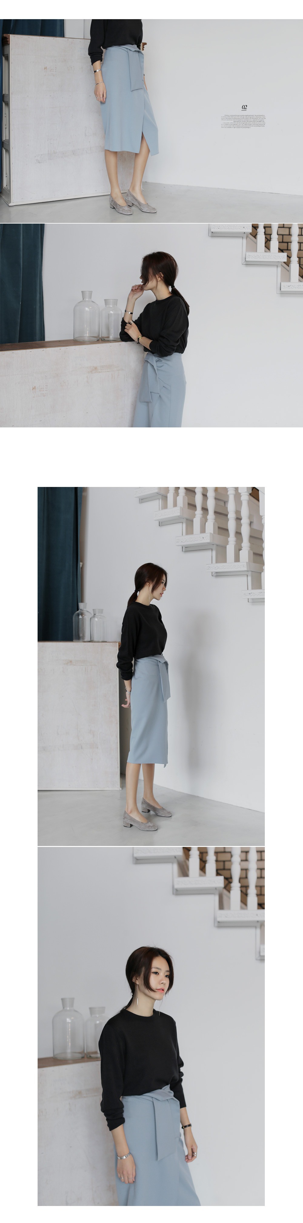 ウエストディテールミディ丈ラップスカート・全3色 | DHOLIC | 詳細画像8