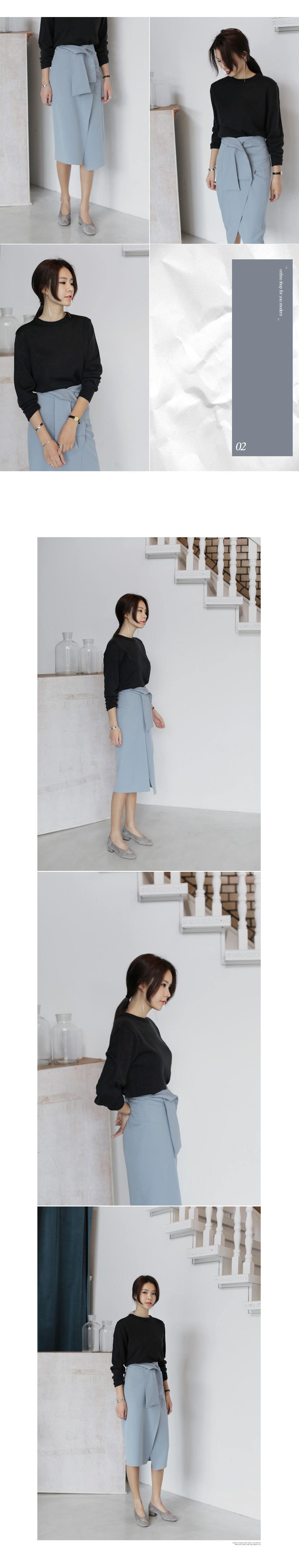 ウエストディテールミディ丈ラップスカート・全3色 | DHOLIC | 詳細画像9