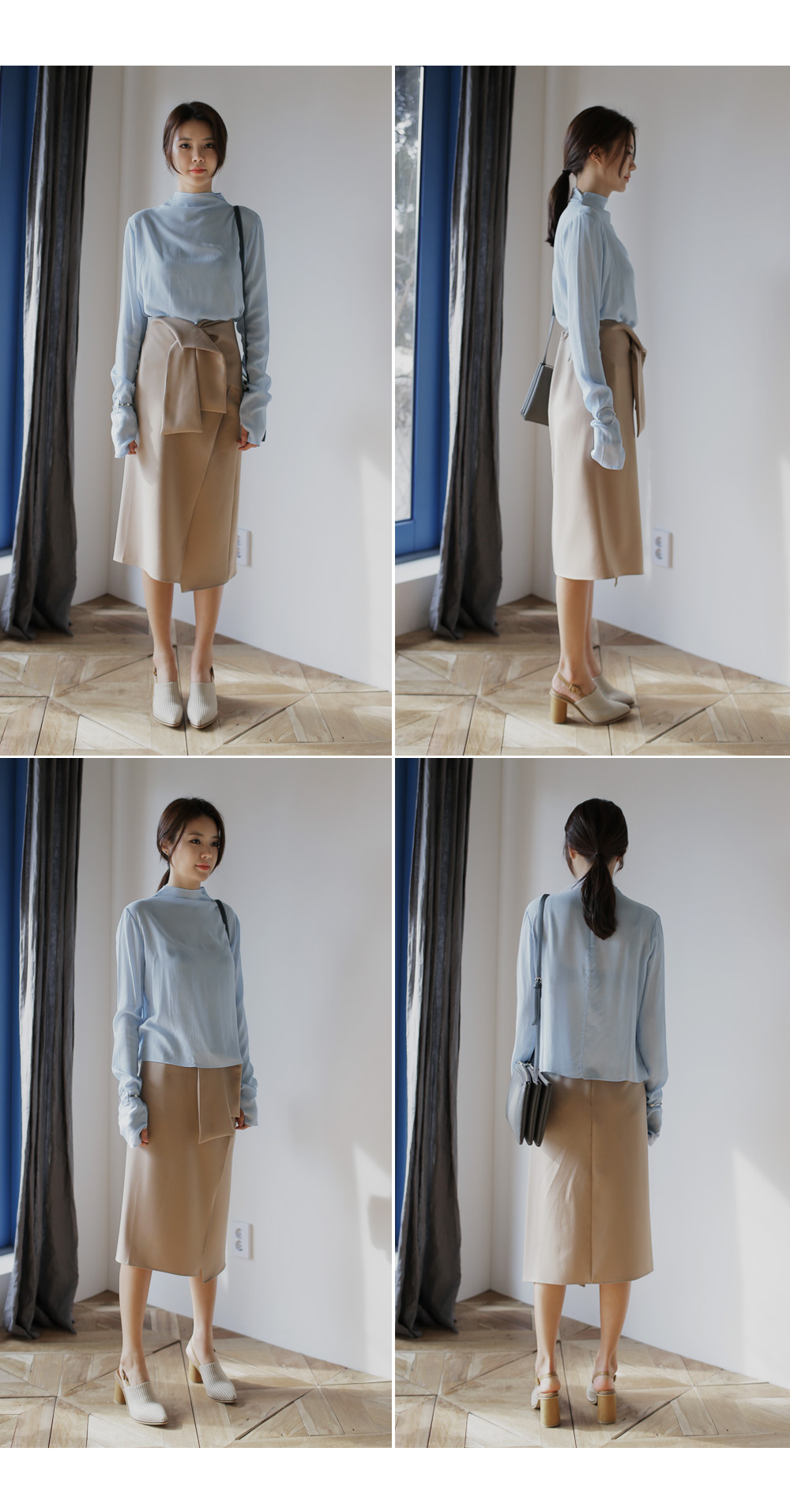 ウエストディテールミディ丈ラップスカート・全3色 | DHOLIC | 詳細画像10