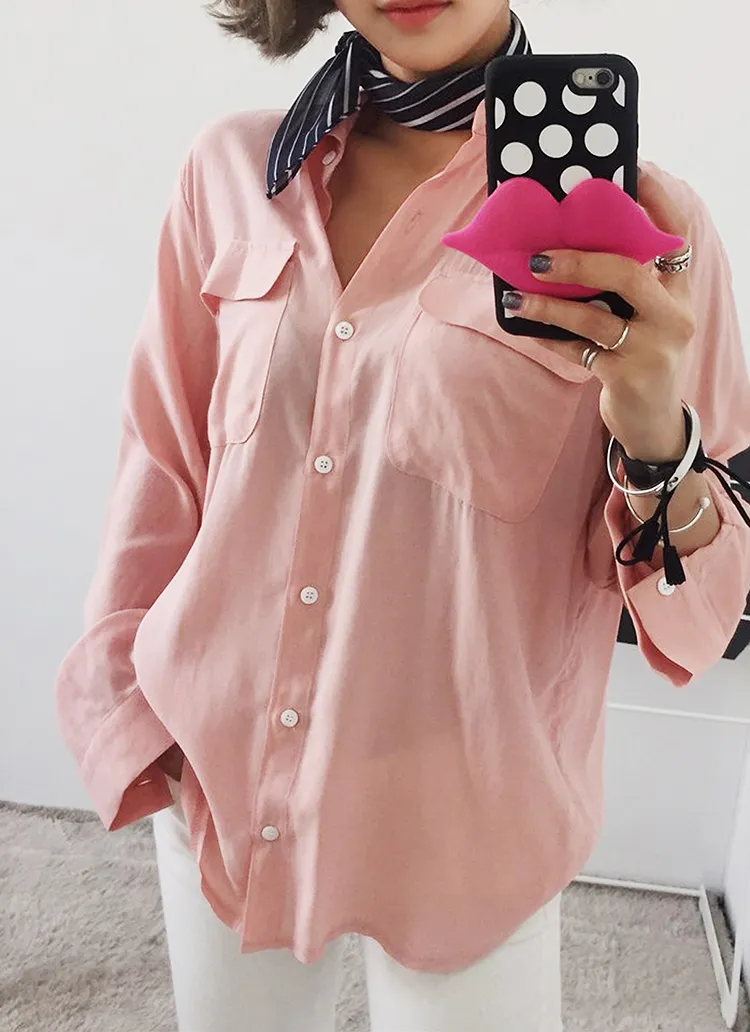 2ポケットルーズフィットブラウス・全5色 | DHOLIC | 詳細画像1