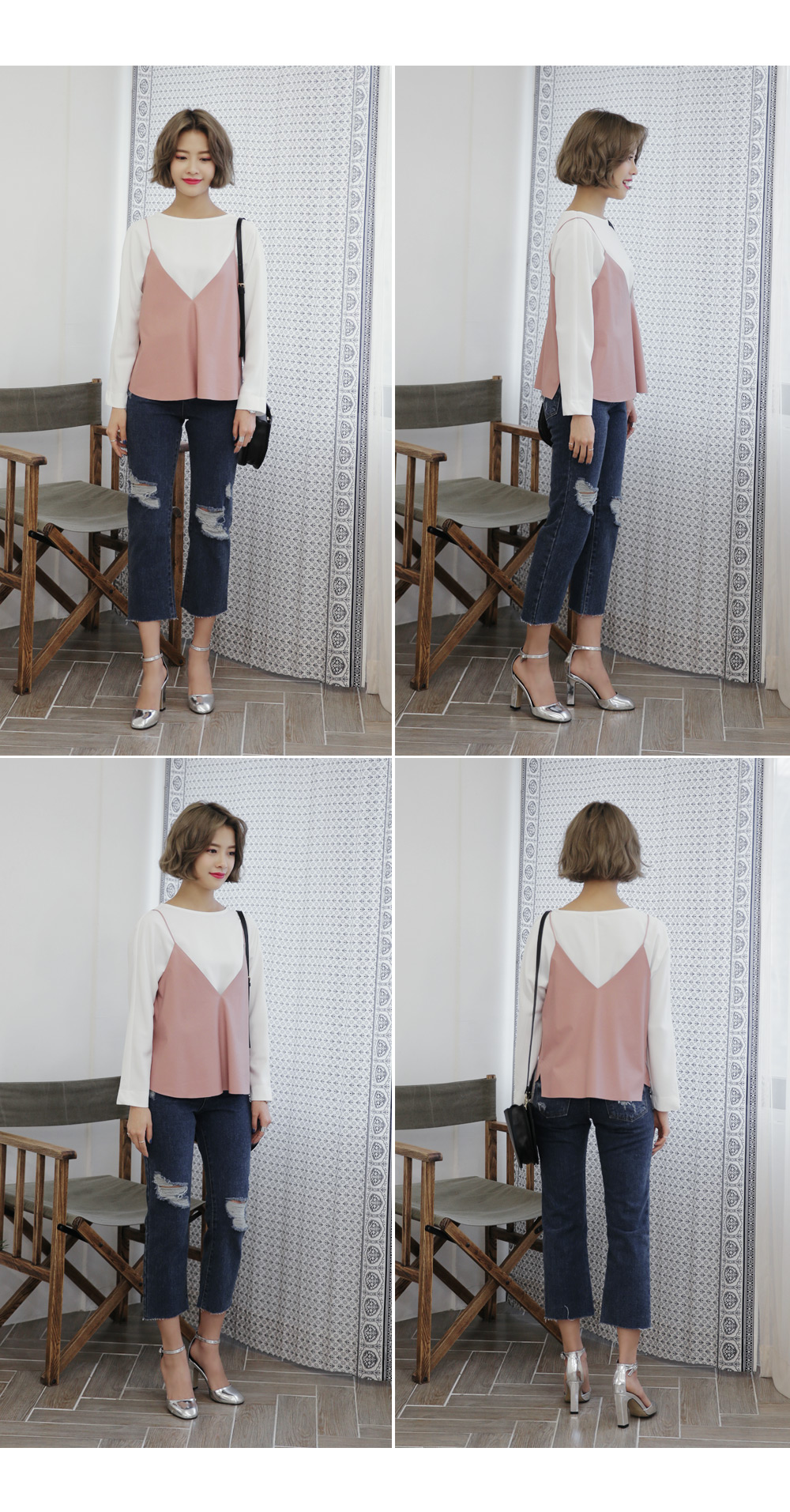 深Vネックレザー調ビスチェ・全3色 | DHOLIC | 詳細画像8