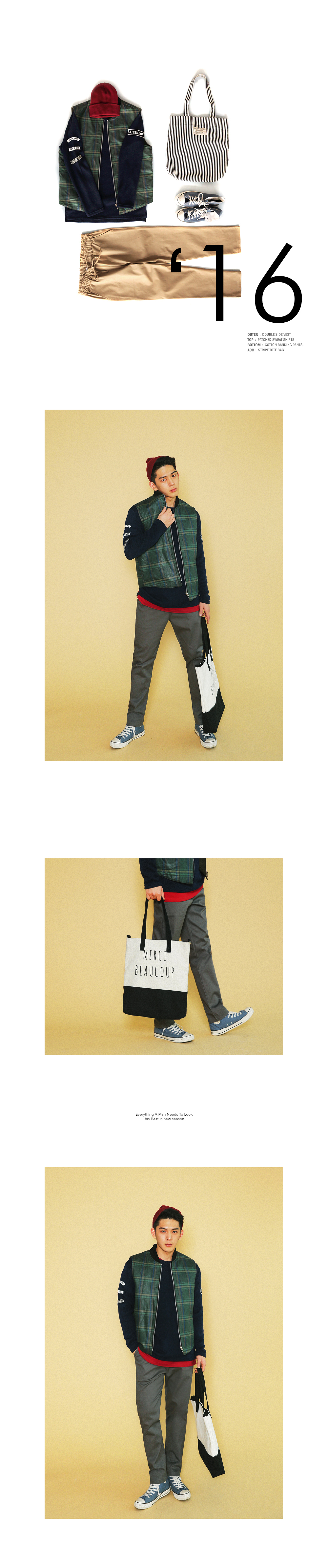 英ロゴポイントツートーン2WAYトートバッグ・全1色 | 詳細画像5