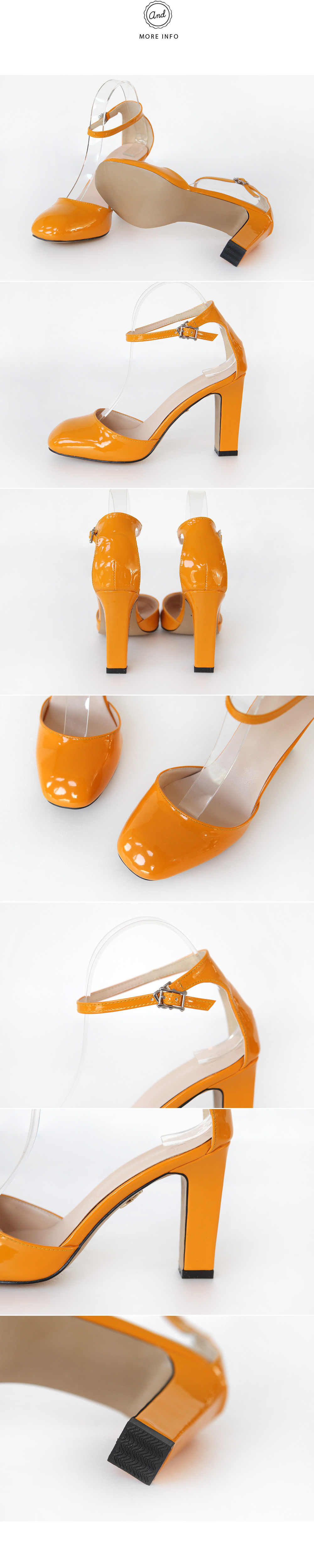 スクエアートゥアンクルストラップエナメルシューズ・全8色 | DHOLIC | 詳細画像17