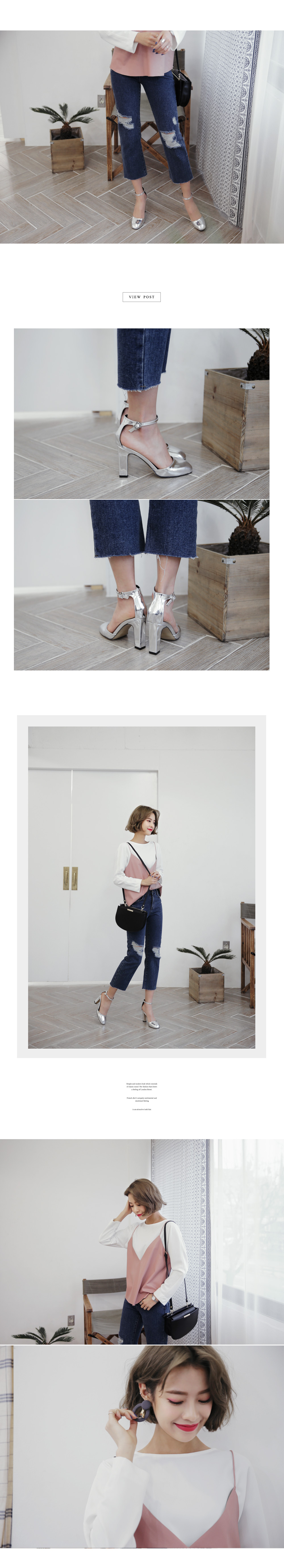 スクエアートゥアンクルストラップエナメルシューズ・全8色 | DHOLIC | 詳細画像4