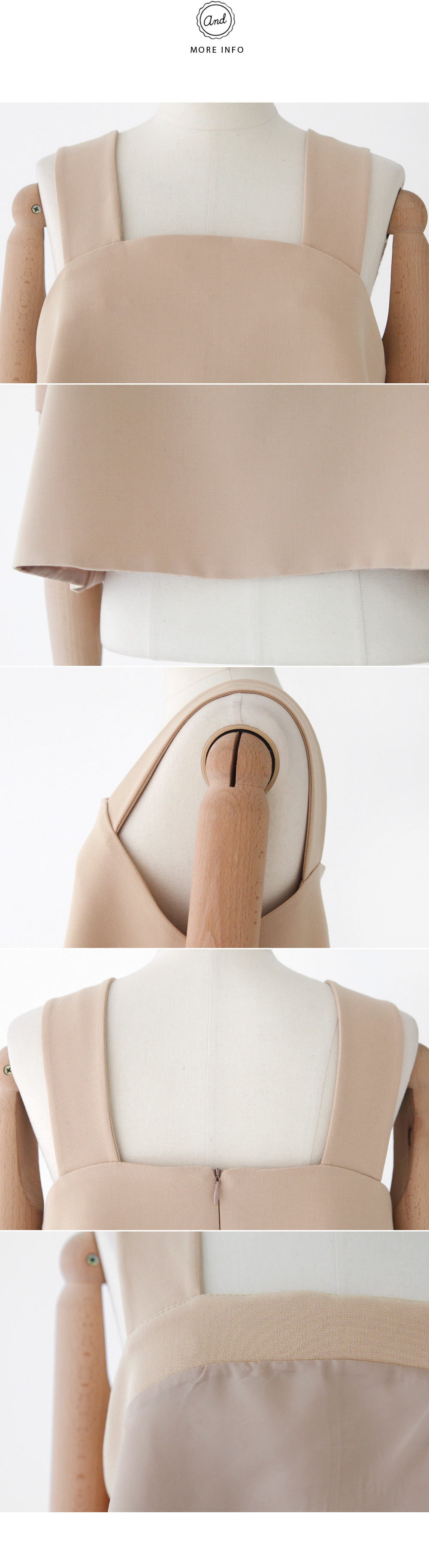 ラウンドカットソフトフレアヘムビスチェ・全2色 | DHOLIC | 詳細画像8