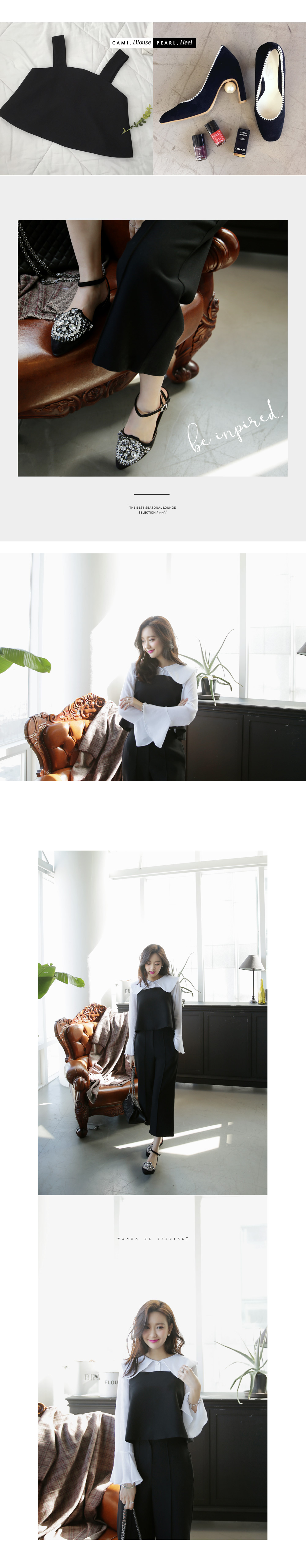 センタープレスハイウエストクロップドワイドパンツ・全2色 | DHOLIC | 詳細画像3