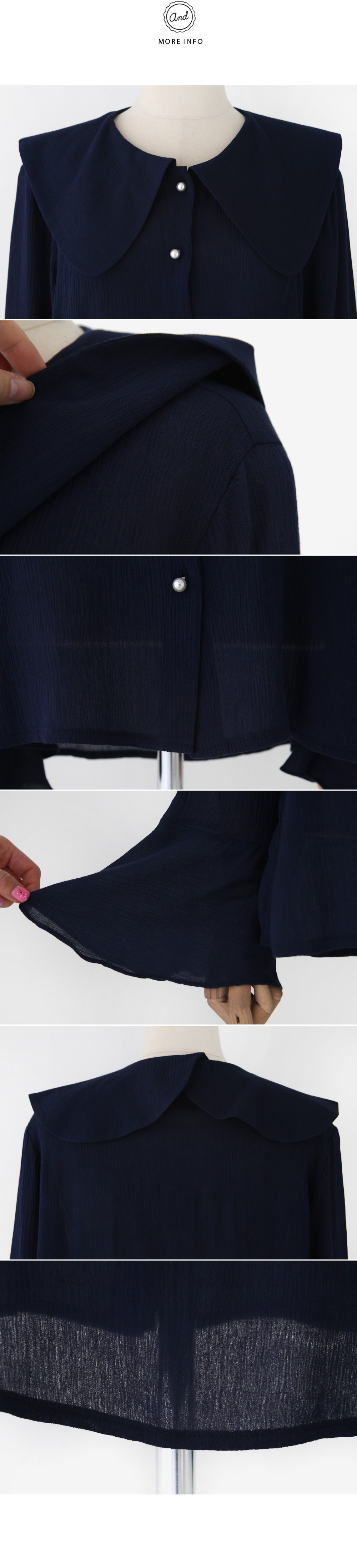 ビックカラーフレアカフスブラウス・全2色 | DHOLIC | 詳細画像10