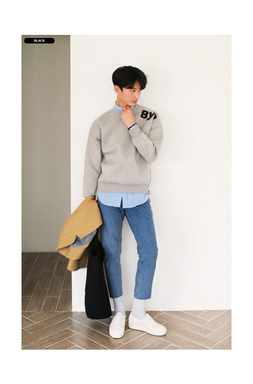 ソリッドカラースクエア2WAYトートバッグ・全2色 | 詳細画像8