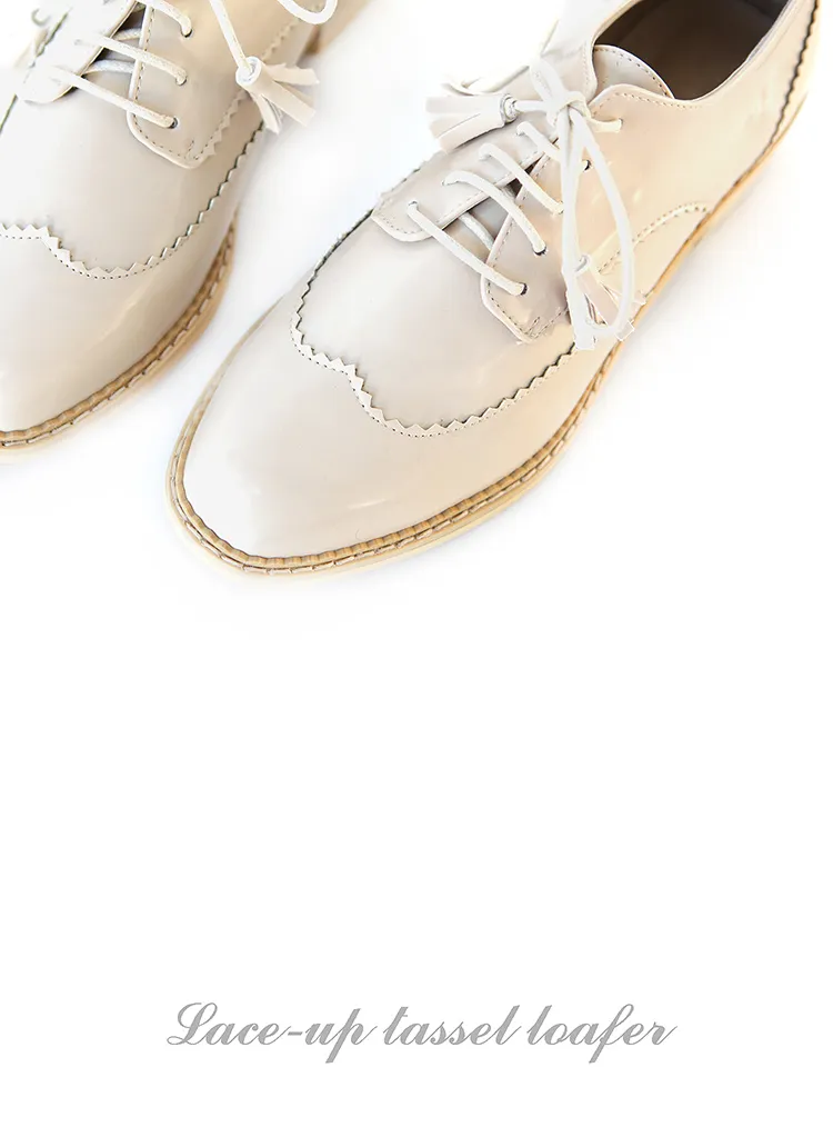 タッセルレースアップローファー・全3色 | DHOLIC | 詳細画像1