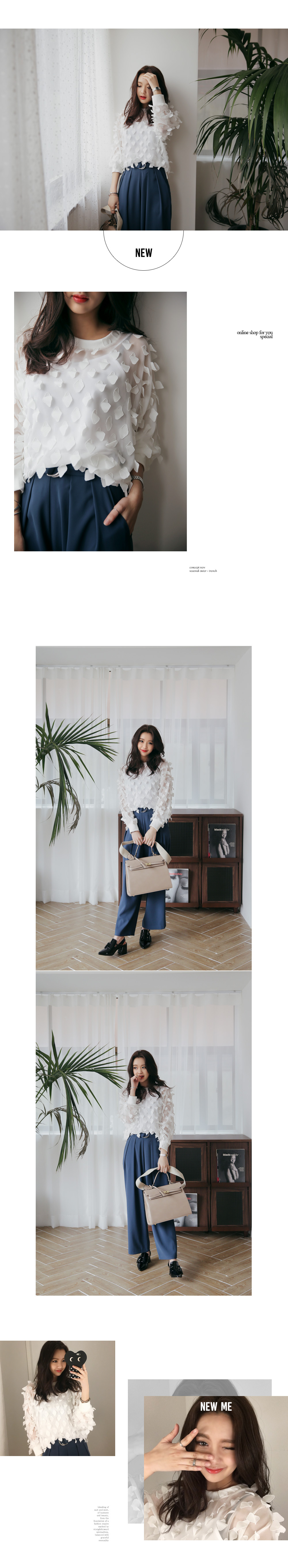 ユニークダイヤパターンシースループルオーバー・全2色 | DHOLIC | 詳細画像2