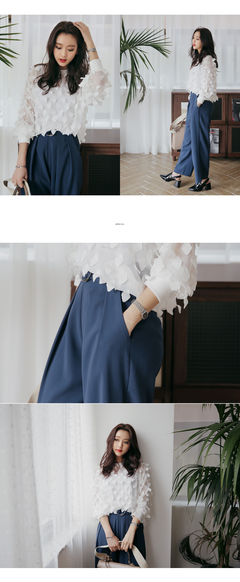 ユニークダイヤパターンシースループルオーバー・全2色 | DHOLIC | 詳細画像5