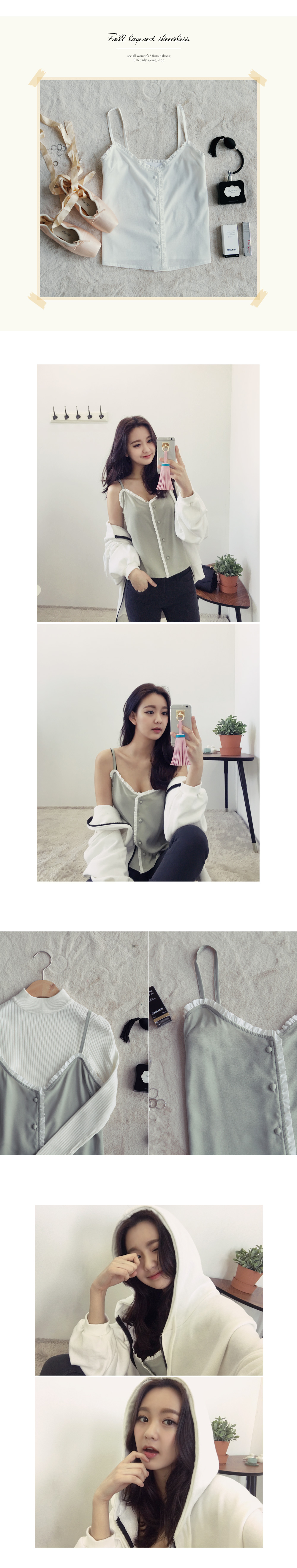 ルーズフィットフードジップアップパーカー・全3色 | DHOLIC | 詳細画像8