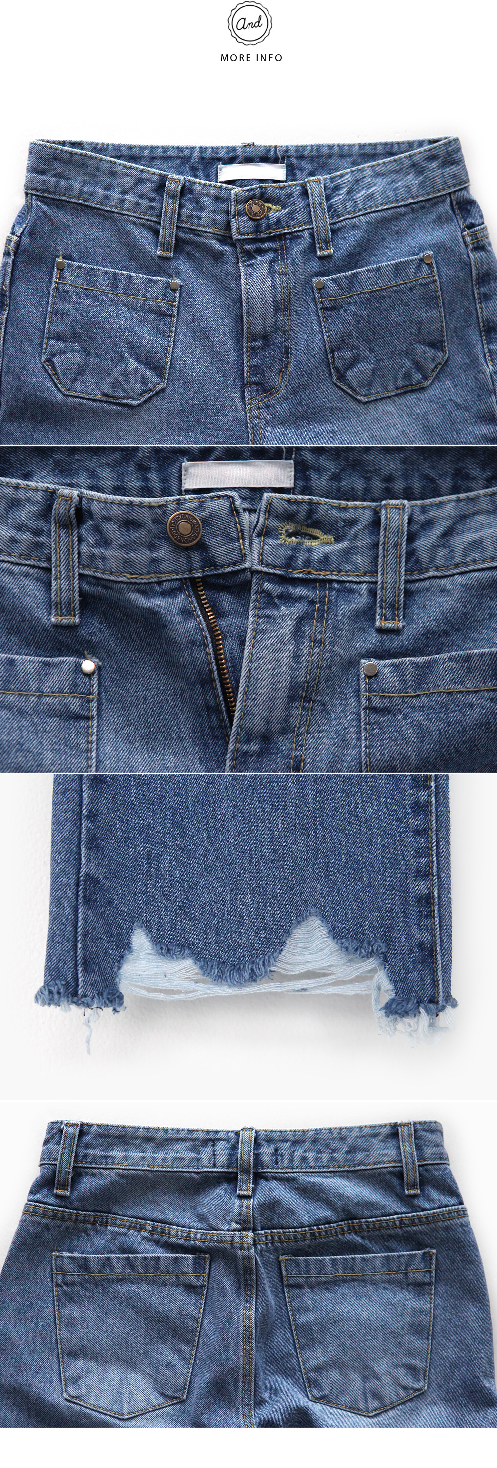 ハイウエストフレイドヘムブーツカットジーンズ・全1色 | DHOLIC | 詳細画像6