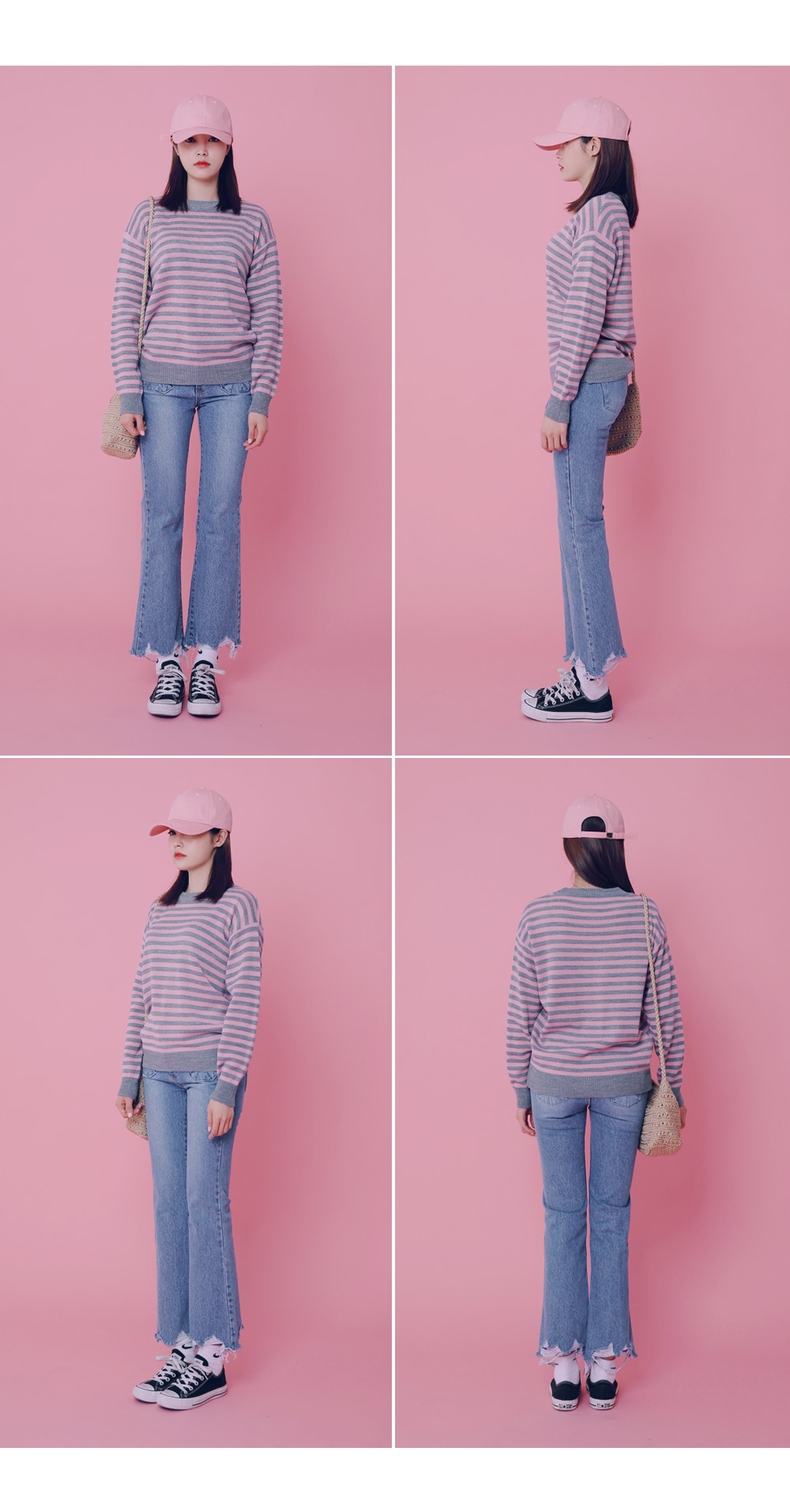 ハイウエストフレイドヘムブーツカットジーンズ・全1色 | DHOLIC | 詳細画像5