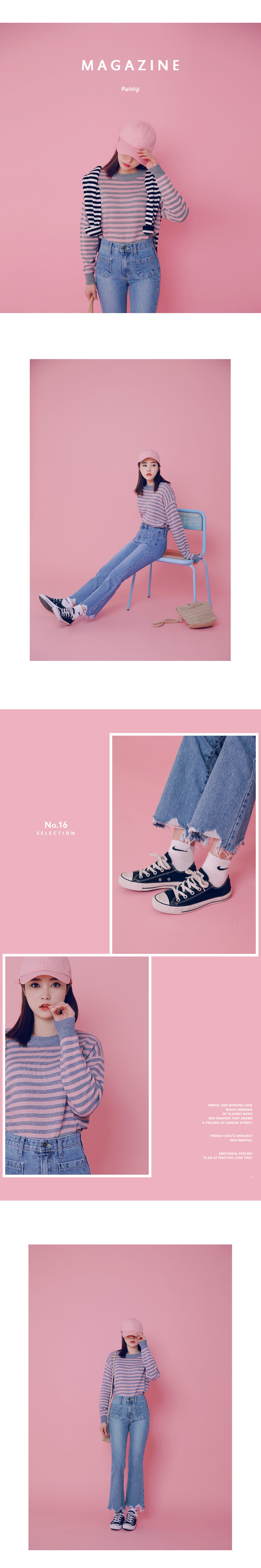 ハイウエストフレイドヘムブーツカットジーンズ・全1色 | DHOLIC | 詳細画像3