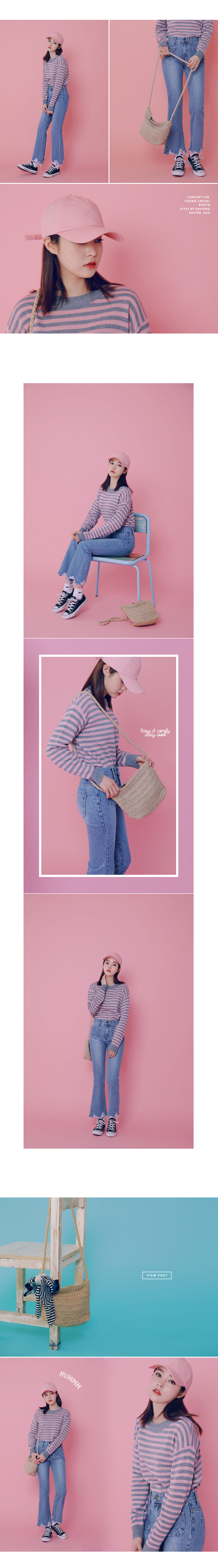 ハイウエストフレイドヘムブーツカットジーンズ・全1色 | DHOLIC | 詳細画像4