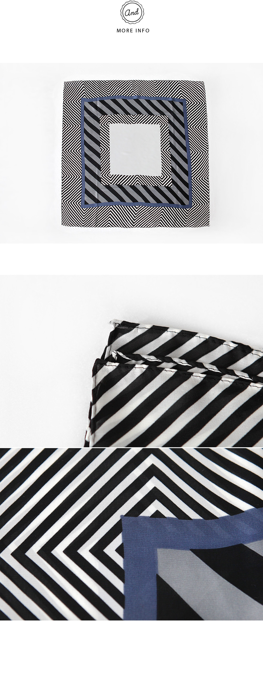 ユニークストライプパターン配色スカーフ・全4色 | DHOLIC | 詳細画像11