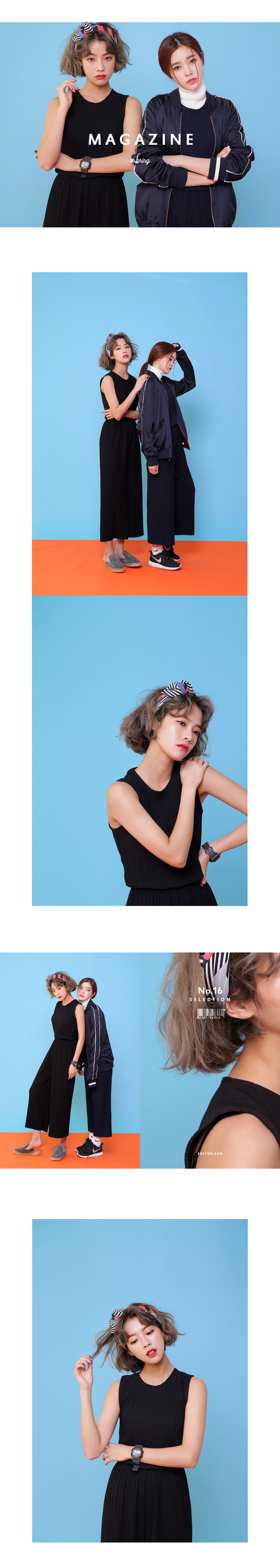 ユニークストライプパターン配色スカーフ・全4色 | DHOLIC | 詳細画像5