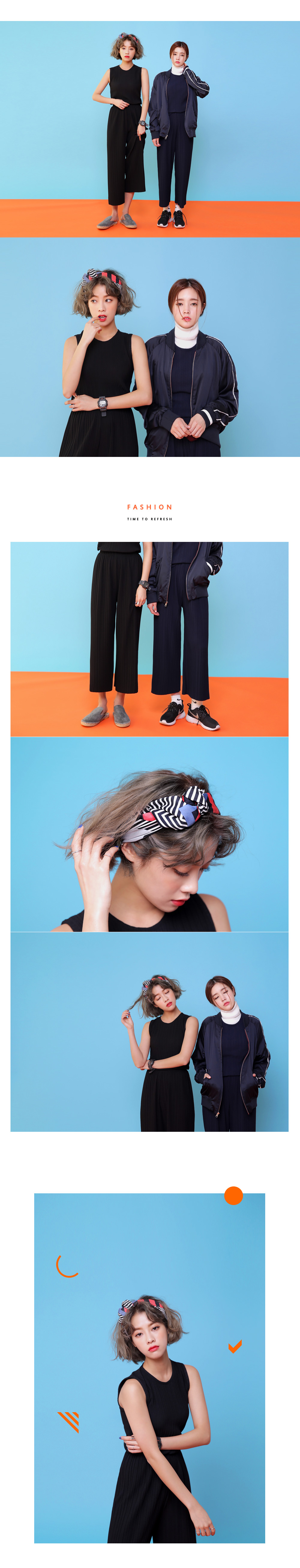 ユニークストライプパターン配色スカーフ・全4色 | DHOLIC | 詳細画像6