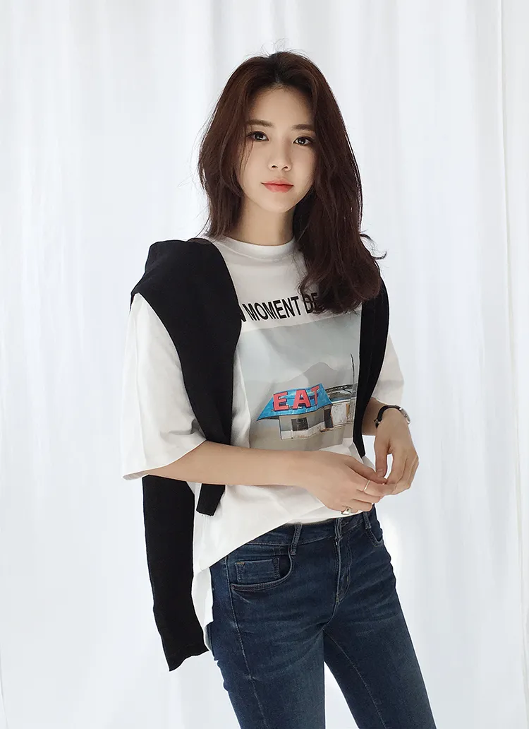 オーバーシルエットグラフィックTシャツ・全2色 | DHOLIC | 詳細画像1