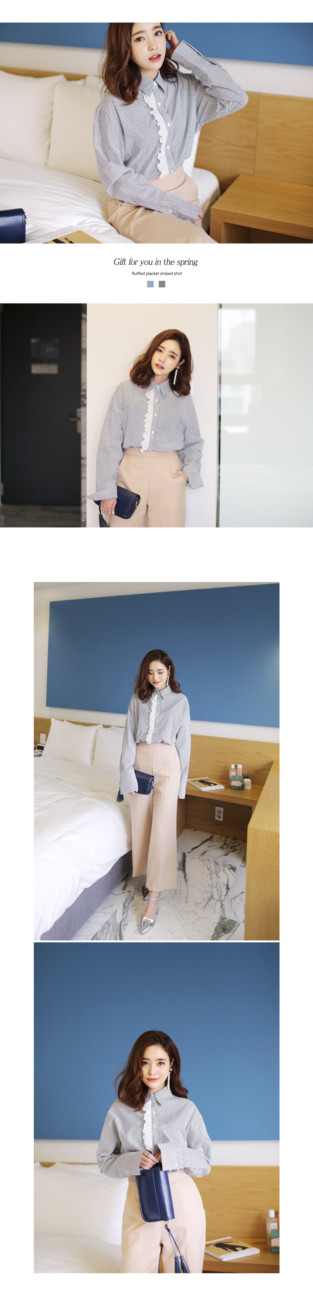 <font color=red><b>**雑誌mer7月号掲載**</b></font>センタープレスセミワイドパンツ・全3色 | DHOLIC | 詳細画像2