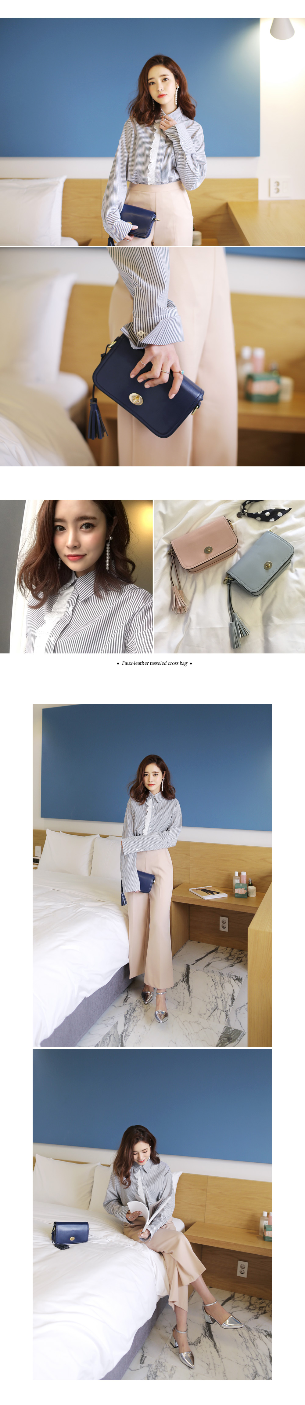 <font color=red><b>**雑誌mer7月号掲載**</b></font>センタープレスセミワイドパンツ・全3色 | DHOLIC | 詳細画像3