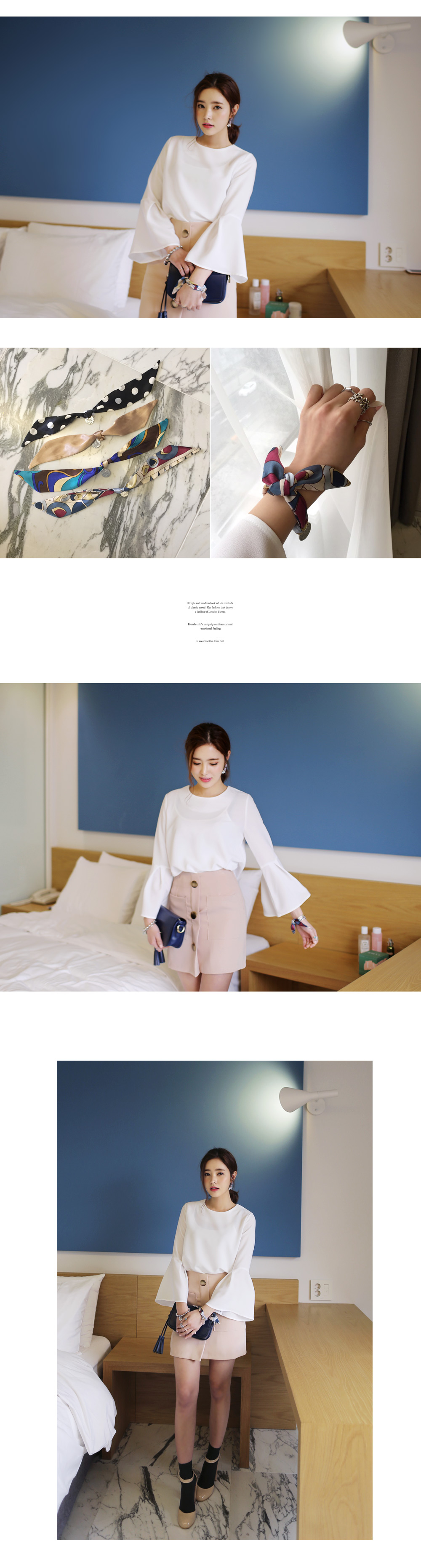 <font color=red><b>**雑誌steady7月号/号/mer6月号/GISELe6月号/non-no6月号掲載**</b></font>4TYPEシルキースカーフブレスレット・全4色 | DHOLIC | 詳細画像5