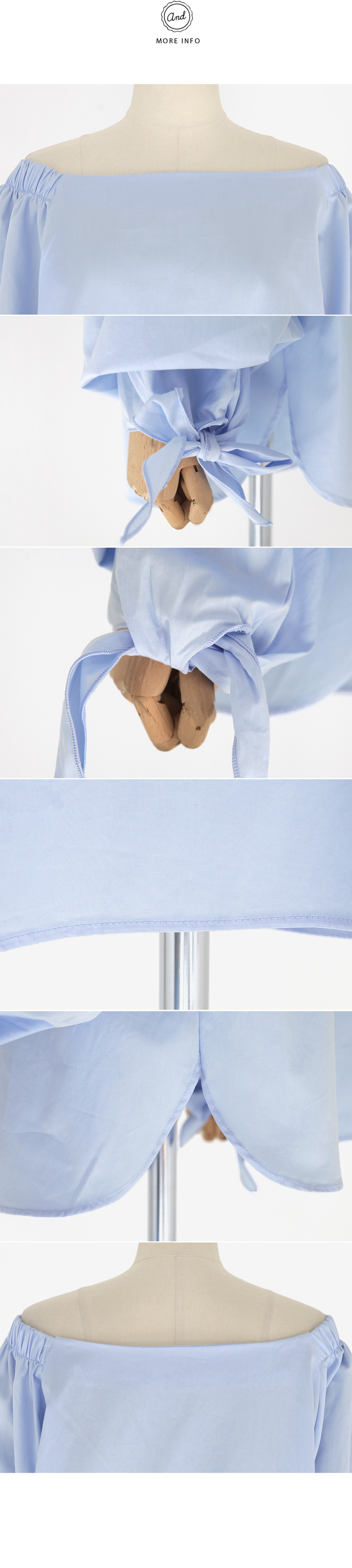 スリーブリボンオフショルダーブラウス・全3色 | DHOLIC | 詳細画像6