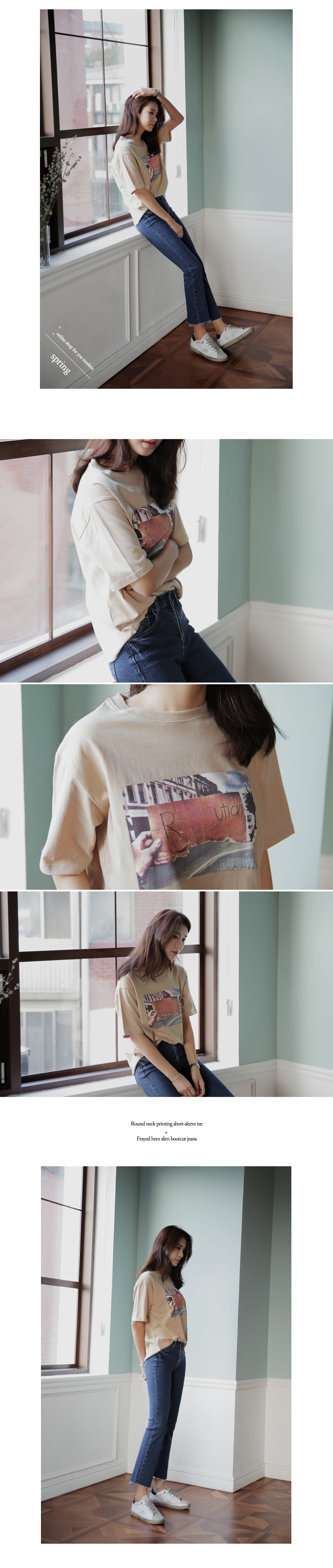 フレイドヘムスリムストレートジーンズ・全2色 | DHOLIC | 詳細画像2