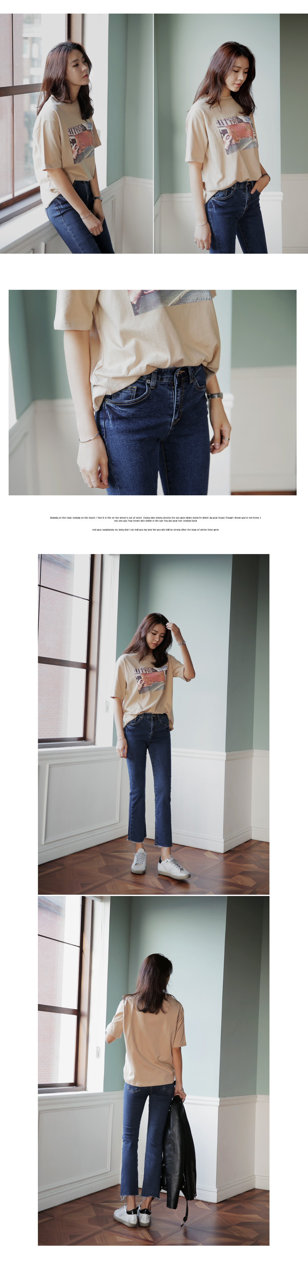 フレイドヘムスリムストレートジーンズ・全2色 | DHOLIC | 詳細画像4