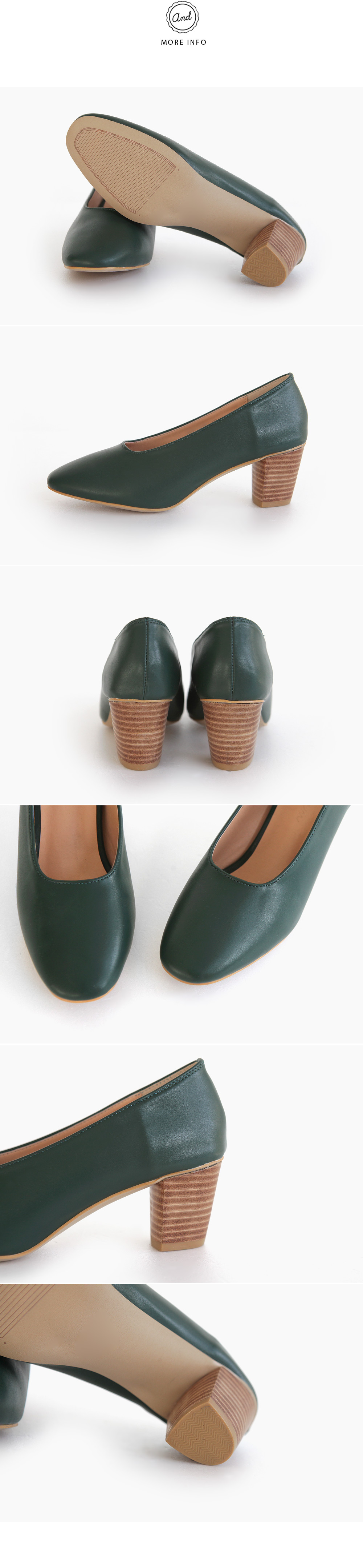 スクエアトゥウッド調ヒールパンプス・全6色 | DHOLIC | 詳細画像20