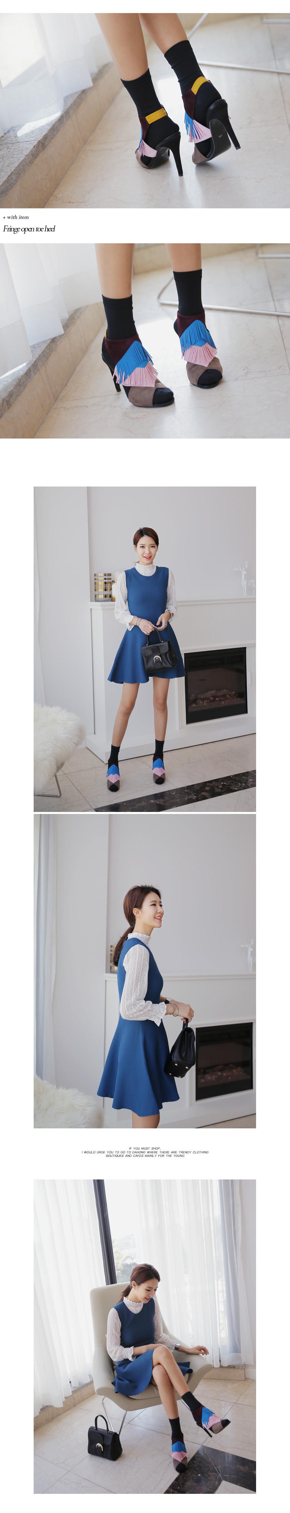 スリーブレスフレアミニワンピース・全2色 | DHOLIC | 詳細画像3