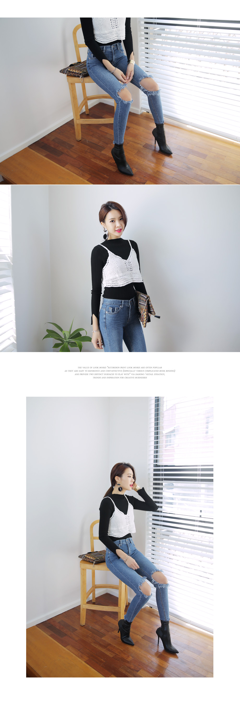 メタルリングモチーフ&ユニークフラワーピアス・全2色 | DHOLIC | 詳細画像6