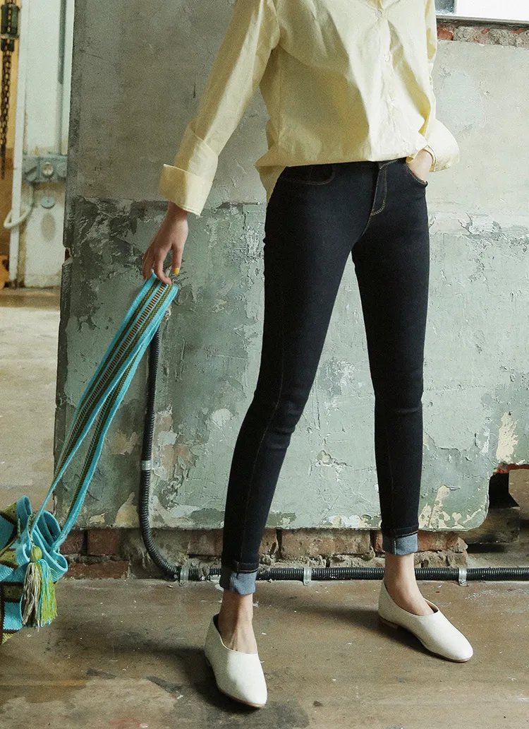 2ボタンベーシックデニムスキニーパンツ・全2色 | DHOLIC | 詳細画像1