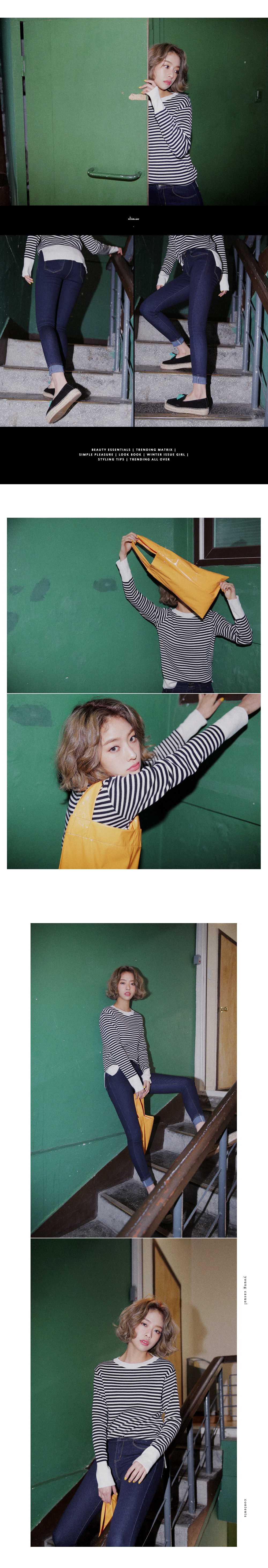 2ボタンベーシックデニムスキニーパンツ・全2色 | DHOLIC | 詳細画像5