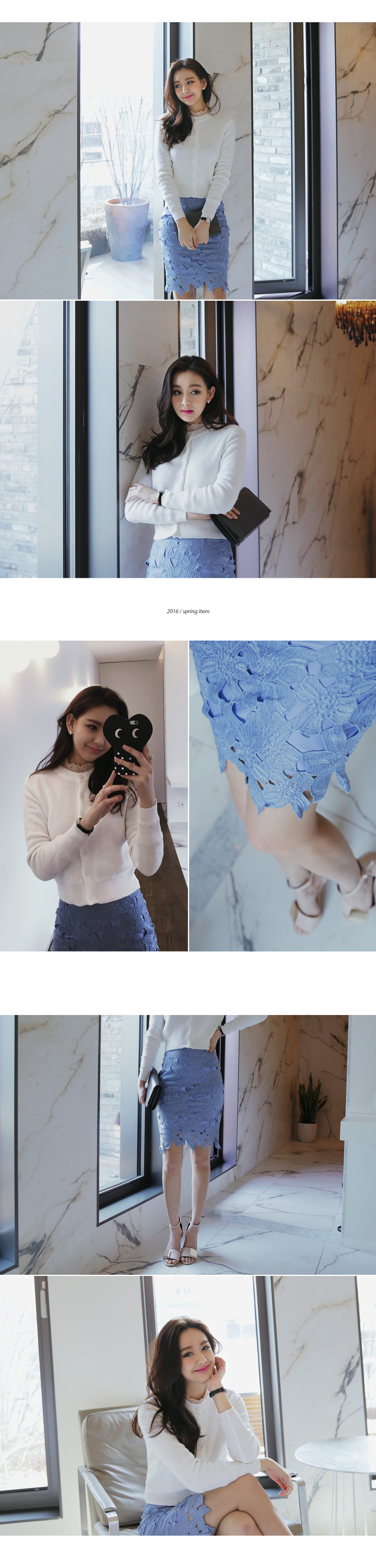 <font color=red><b>**雑誌non-no8月号/JELLY8月号掲載**</b></font>ハイゲージクロップドニットカーディガン・全4色 | DHOLIC | 詳細画像3