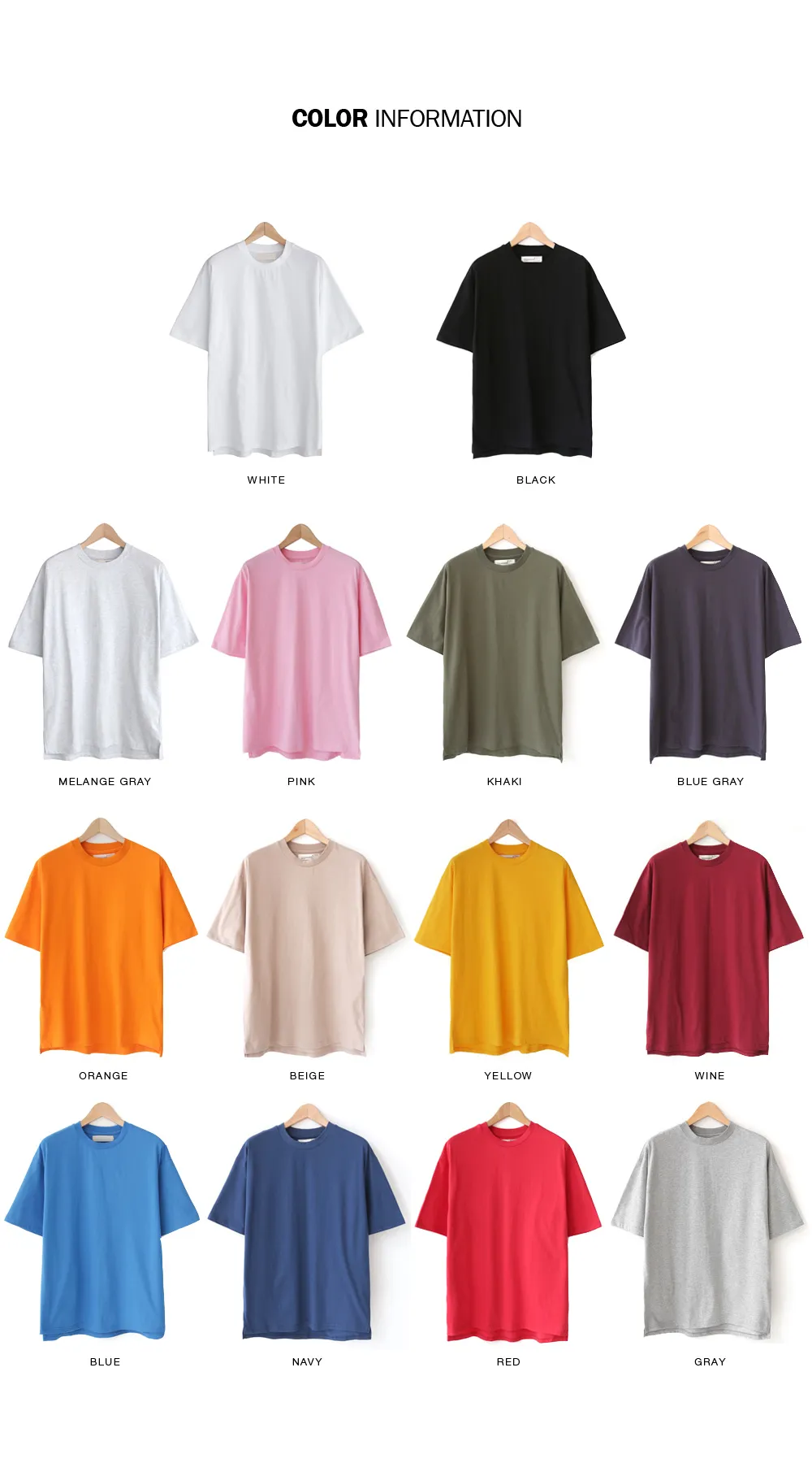 14COLORSボクシーフィットTシャツ・全14色 | 詳細画像2