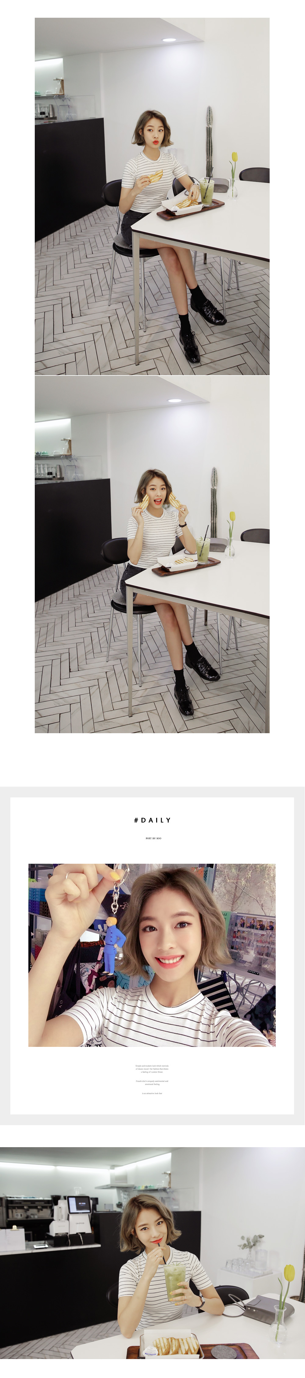 <font color=red><b>**雑誌S cawaii!6月号掲載**</b></font>フレイドヘムミニデニムスカート・全2色 | DHOLIC | 詳細画像8