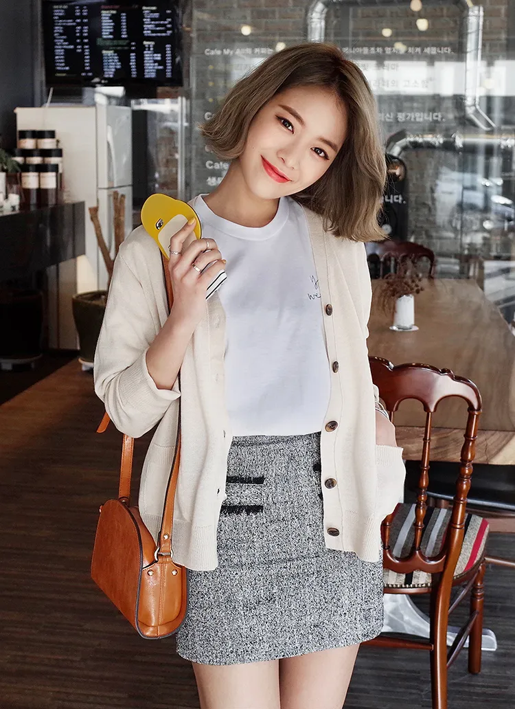 S/Sハイゲージニットカーディガン・全4色 | DHOLIC | 詳細画像1