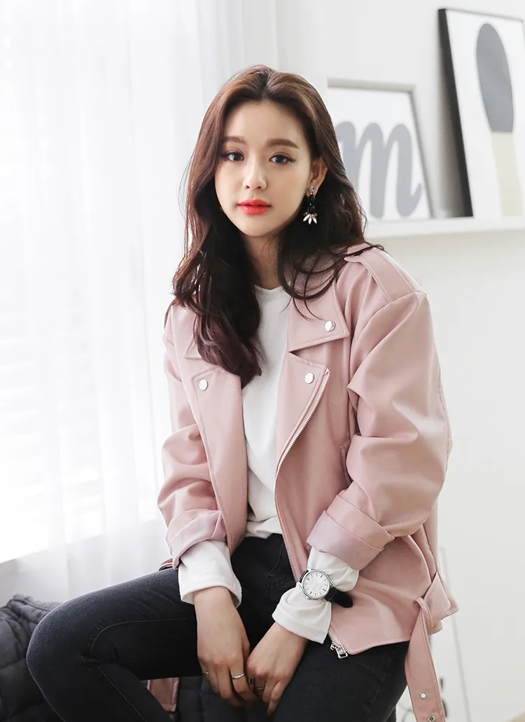 オーバーサイズレザーライダースジャケット・全2色 | DHOLIC | 詳細画像1