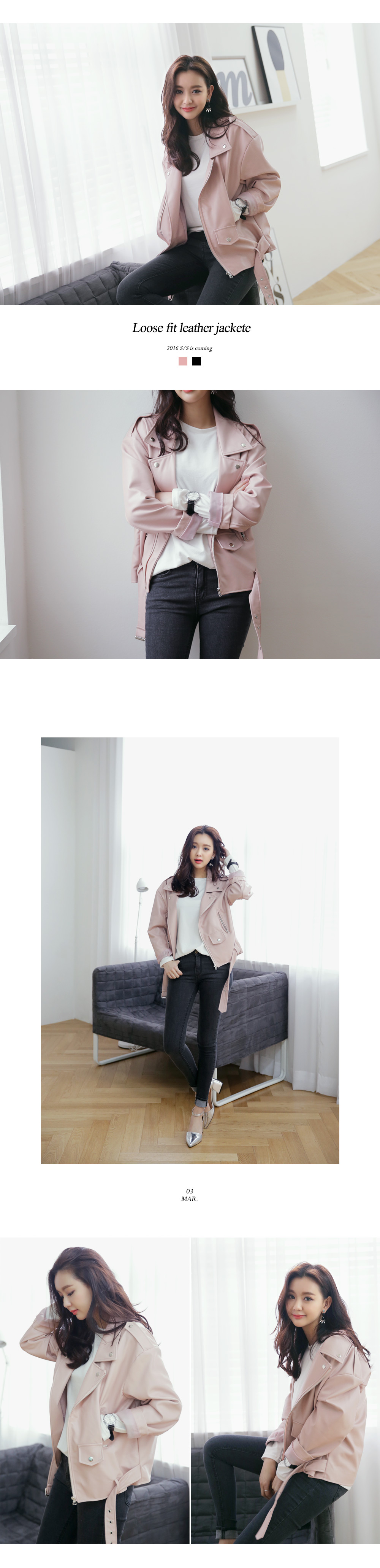 オーバーサイズレザーライダースジャケット・全2色 | DHOLIC | 詳細画像2