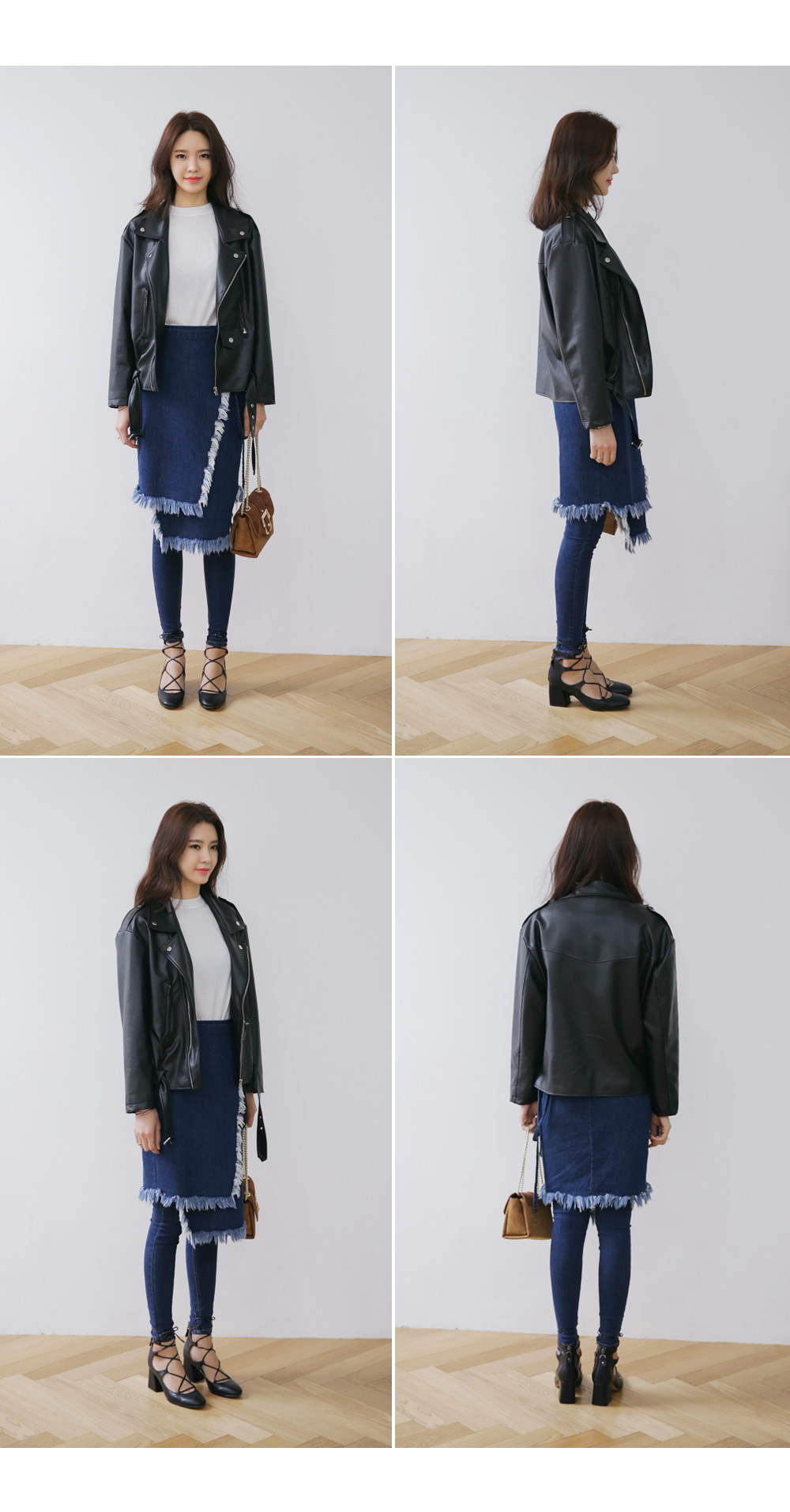 オーバーサイズレザーライダースジャケット・全2色 | DHOLIC | 詳細画像6